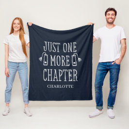 Personalisiertes Geschenk für Bücherliebhaber mit  Fleecedecke