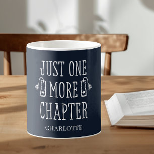 Personalisiertes Geschenk für Bücherliebhaber mit Kaffeetasse