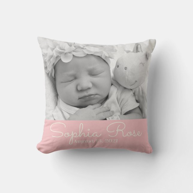 Personalisiertes Geschenk für das Girl-Throw-Kisse Kissen (Vorderseite)