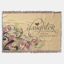 Personalisiertes Geschenk für Daughter Retro Blume