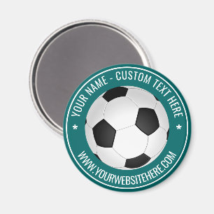 Personalisiertes Geschenk für den Ball im Soccer-B Magnet