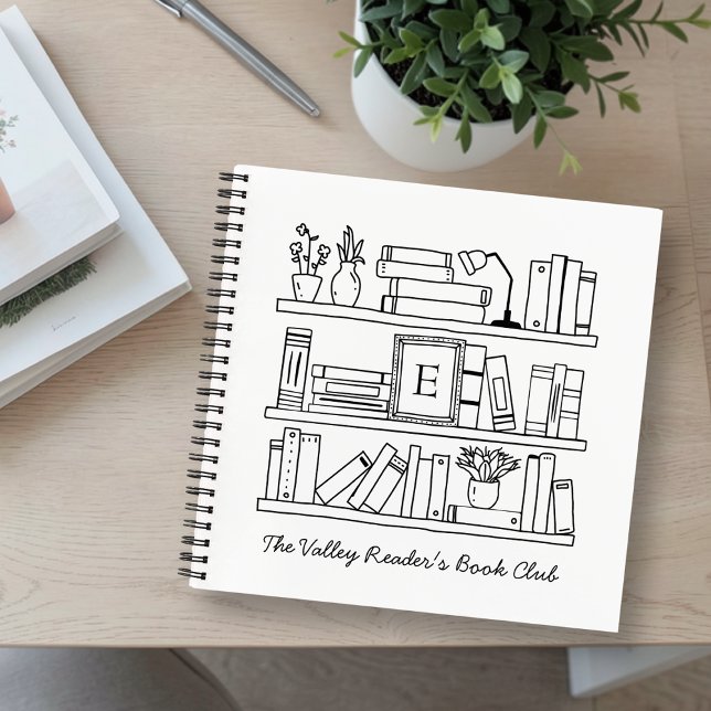 Personalisiertes Geschenk für den Buchclub Spiralb Notizbuch (Von Creator hochgeladen)