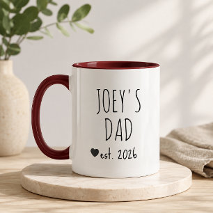Personalisiertes Geschenk für den neuen Vater vom Tasse