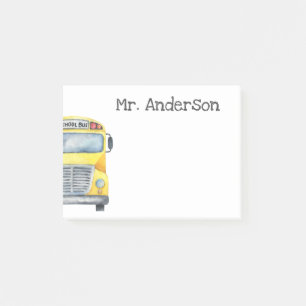Personalisiertes Geschenk für den Schulbusfahrer Post-it Klebezettel