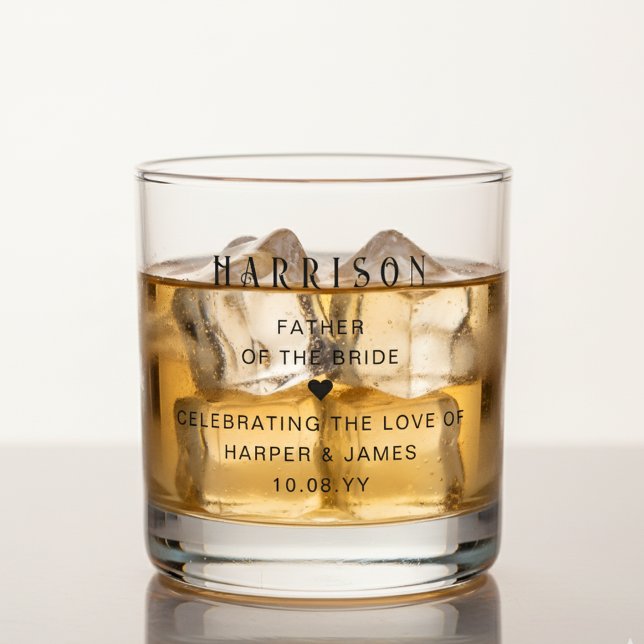 Personalisiertes Geschenk für den Vater des Bräuti Whiskyglas (Von Creator hochgeladen)