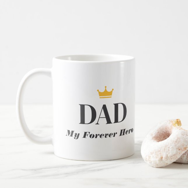 Personalisiertes Geschenk für den Vater Kaffeetasse (Mit Donut)