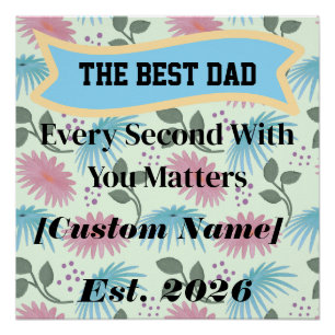 Personalisiertes Geschenk für den Vater Vatertagsg Poster