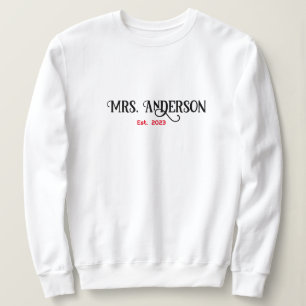Personalisiertes Geschenk für die Braut, Geschenk Sweatshirt