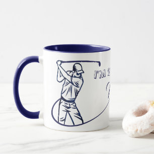 Personalisiertes Geschenk für einen Golfer Tasse