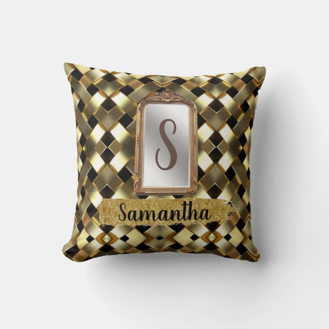 Personalisiertes Geschenk für Geburtstag, Braut, H Kissen (Vorderseite)