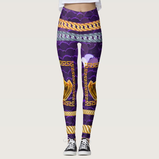 Personalisiertes Geschenk für Geburtstag, Braut, H Leggings (Vorderseite)