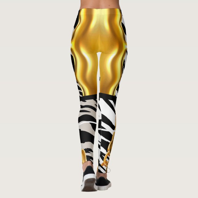 Personalisiertes Geschenk für Geburtstag, Braut, H Leggings (Rückseite)