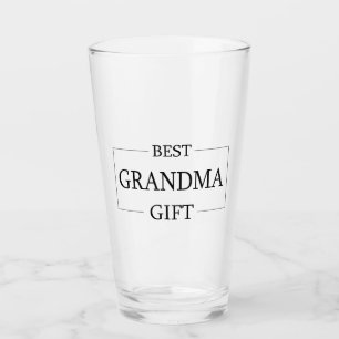 Personalisiertes Geschenk für Großmutter zum Gebur Glas