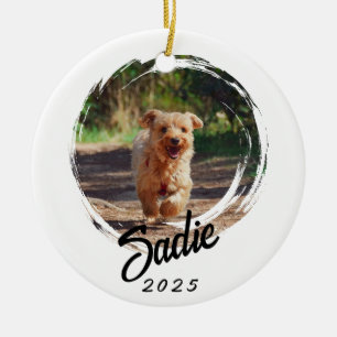 Personalisiertes Geschenk für Haustierliebhaber - Keramik Ornament