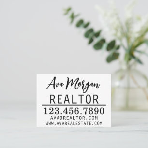 Personalisiertes Geschenk für Immobilienmakler Visitenkarte