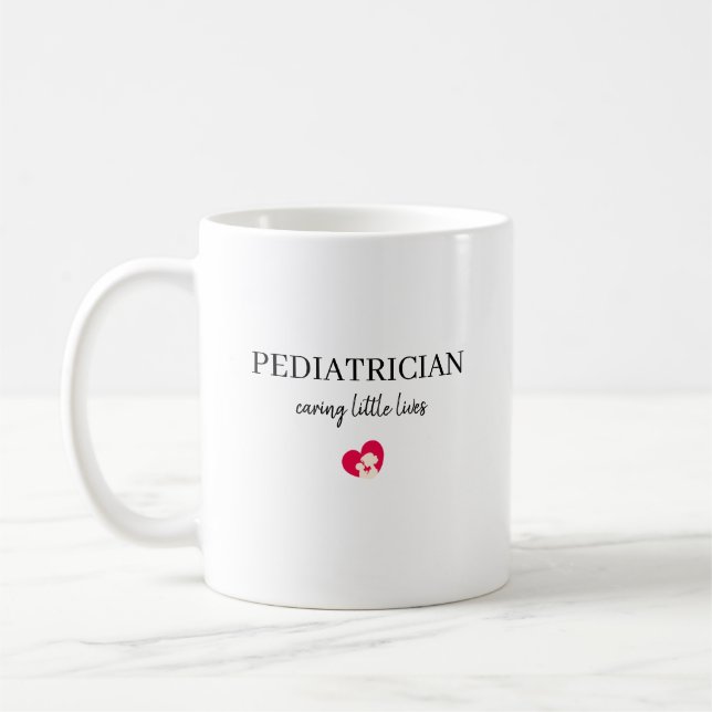 Personalisiertes Geschenk für Kinderärzte, die sic Kaffeetasse (Links)