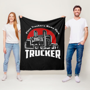 Personalisiertes Geschenk für LKW Fleecedecke