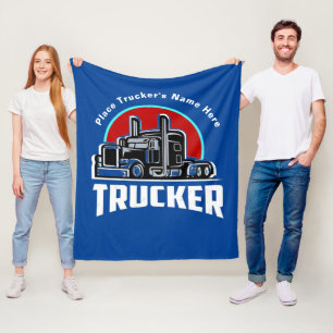 Personalisiertes Geschenk für LKW Fleecedecke