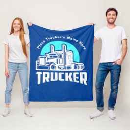 Personalisiertes Geschenk für LKW Fleecedecke