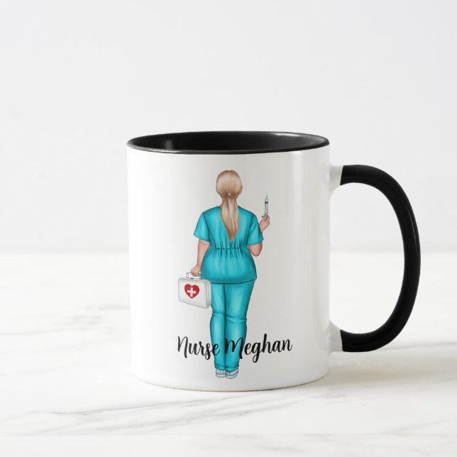 Personalisiertes Geschenk für LPN-Krankenschwester Tasse (Rechts)