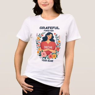 Personalisiertes Geschenk für Mama Benutzerdefin Tri-Blend Shirt