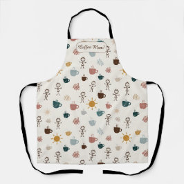 Personalisiertes Geschenk für Mama - Kaffeezeit Kü Schürze