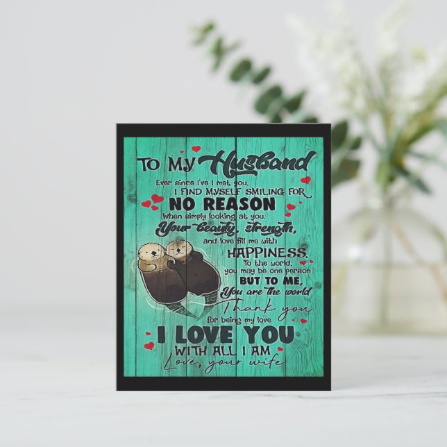 Personalisiertes Geschenk für meinen Ehemann (Stehend Vorderseite)
