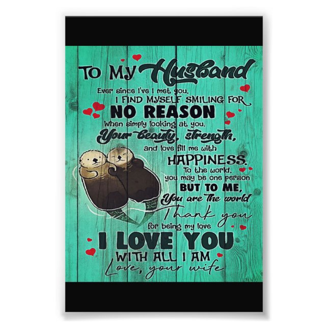 Personalisiertes Geschenk für meinen Mann Fotodruck (Vorne)