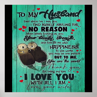 Personalisiertes Geschenk für meinen Mann Poster