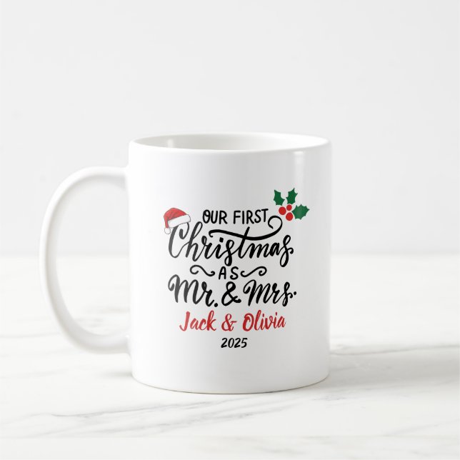 Personalisiertes Geschenk für Neugeborene Kaffeetasse (Links)