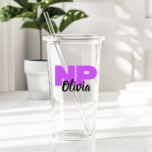 Personalisiertes Geschenk für NP-Krankenpfleger-Ab Acryltrinkbecher