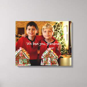 Personalisiertes Geschenk für Oma Wrapped Canvas 2 Leinwanddruck