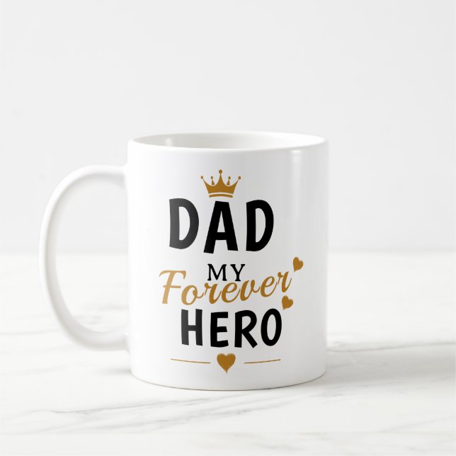 Personalisiertes Geschenk für Papa  Kaffeetasse (Links)