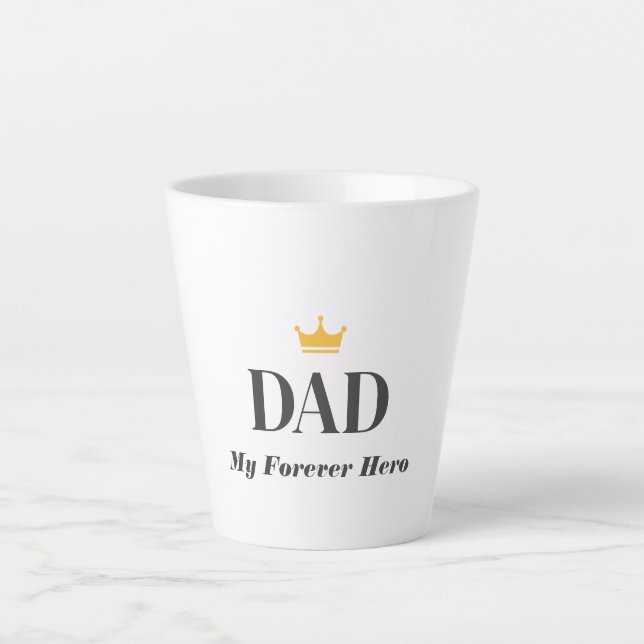 Personalisiertes Geschenk für Papa Milchtasse (Vorderseite)
