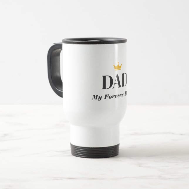 Personalisiertes Geschenk für Papa Reisebecher (Vorderseite Links)