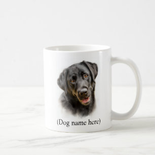 Personalisiertes Geschenk für schwarzen Labradorgo Kaffeetasse