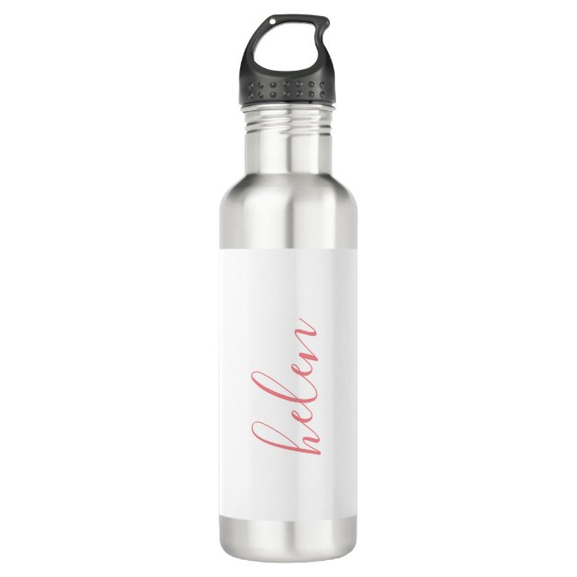 Personalisiertes Geschenk für Skriptnamen Benutzer Edelstahlflasche (Vorderseite)