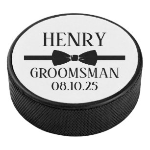Personalisiertes Geschenk für Trauzeugen, Hochzeit Eishockey Puck