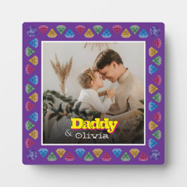 Personalisiertes Geschenk für Vater - Foto-Speiche Fotoplatte