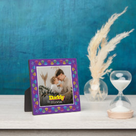 Personalisiertes Geschenk für Vater - Foto-Speiche Fotoplatte
