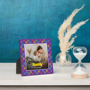 Personalisiertes Geschenk für Vater - Foto-Speiche Fotoplatte