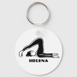 Personalisiertes Geschenk für Yoga Pilates Schlüsselanhänger