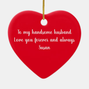 Personalisiertes Geschenk Keramik Ornament