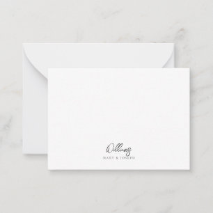 Personalisiertes Geschenk mit ersten Vornamen und Mitteilungskarte