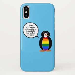 Personalisiertes Geschenk mit Gay Pride Flagge und Case-Mate iPhone Hülle