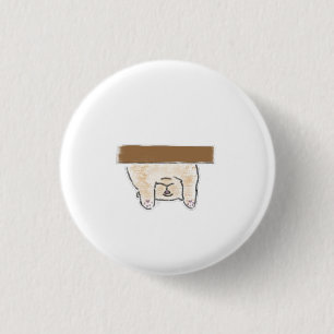 Personalisiertes Geschenk mit hängender beiger Kat Button