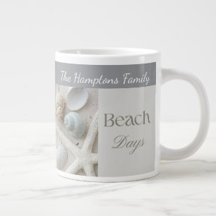 Personalisiertes Geschenk mit Meeresmuscheln für d Jumbo-Tasse