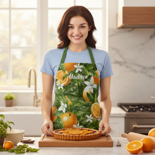 Personalisiertes Geschenk mit Orangenblüten Schürze