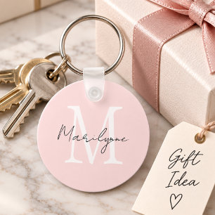 Personalisiertes Geschenk Modernes Namensmonogramm Schlüsselanhänger