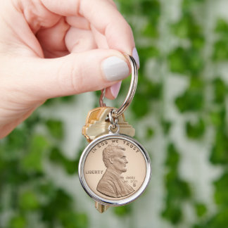 Personalisiertes Geschenk Penny Coin Schlüsselanhänger